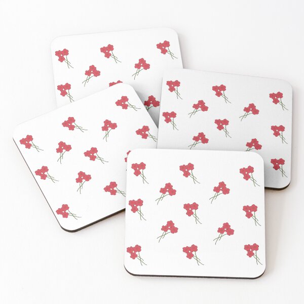 Item preview, Red Hibiscus Flowers Pattern designed and sold by StickerHome.