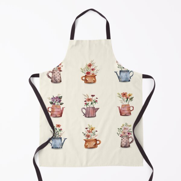 Item preview, Cute Watering Can Flowerpots - Watercolor Floral Pattern designed and sold by SeasonsChange-.