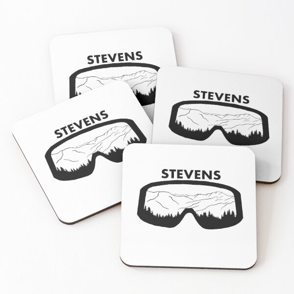 Item preview, Stevens Pass Ski Resort Snow Board Mountain reflection in Goggles designed and sold by AlkiCreationsCo.