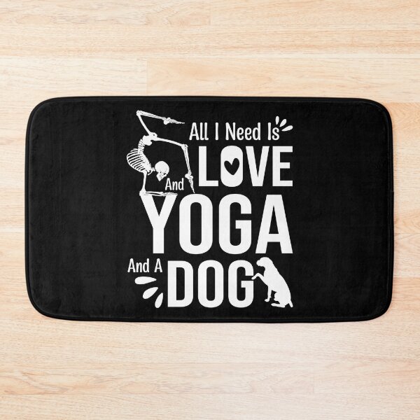 Item preview,   All I Need Is Love And Yoga And A Dog designed and sold by trendyshopy.