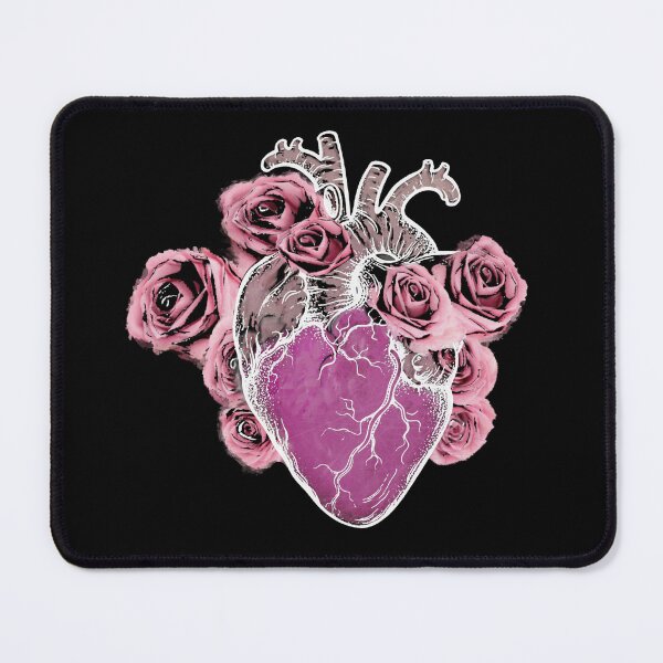 Item preview, Pink roses Bloom Floral Heart Human Anatomy flowers designed and sold by Collagedream.