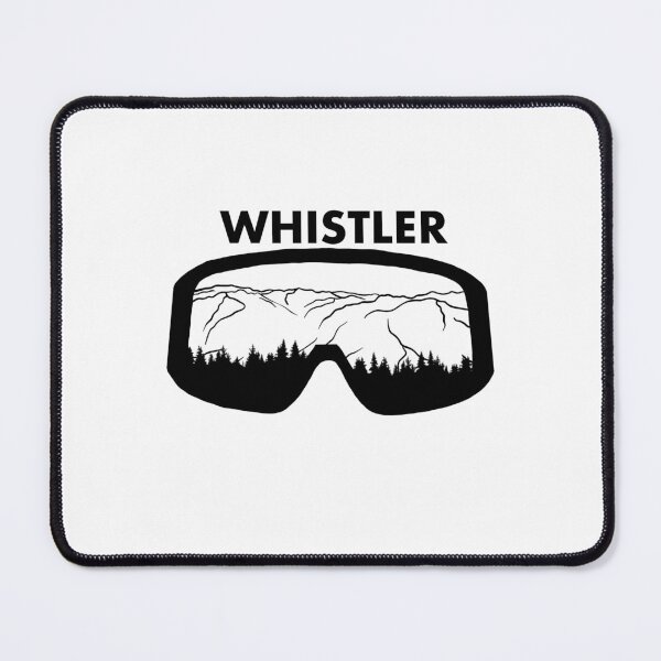 Item preview, Whistler Blackcomb Ski Resort Snow Board Mountain reflection in Goggles designed and sold by AlkiCreationsCo.