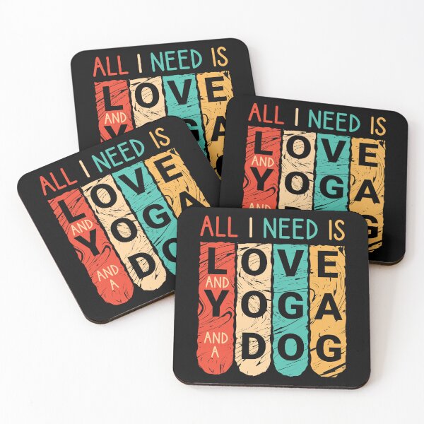 Item preview,  All I Need Is Love And Yoga And A Dog designed and sold by trendyshopy.