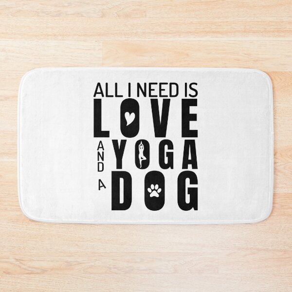 Item preview,   All I Need Is Love And Yoga And A Dog designed and sold by trendyshopy.