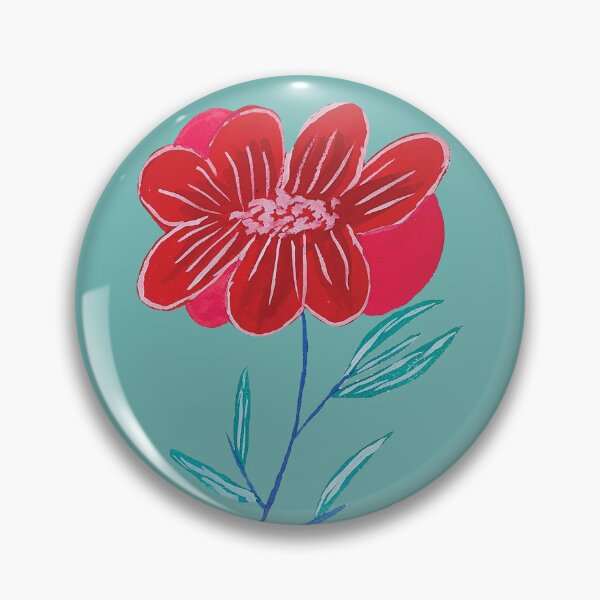 Item preview, Red Flower White Trim designed and sold by Watercolorwear.