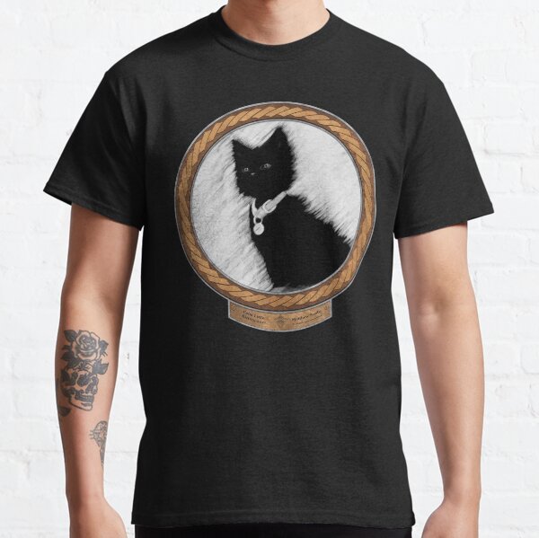 Calm Little Kitten (frame copper celtic rope silver rim) Classic T-Shirt