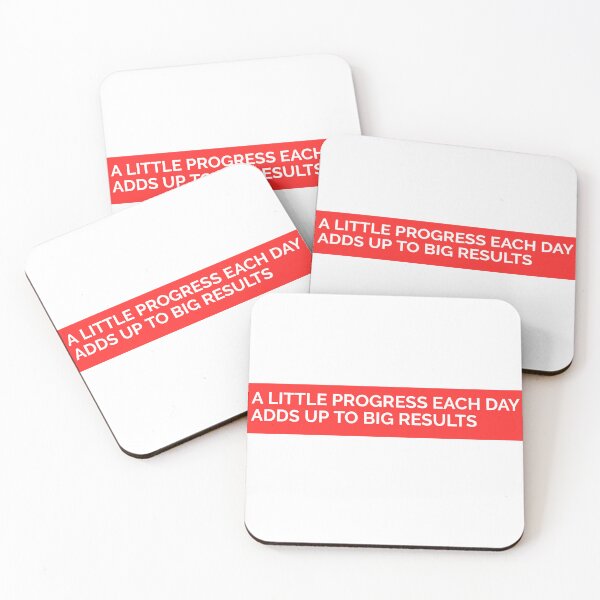 Item preview, A LITTLE PROGRESS EACH DAY ADDS UP TO BIG RESULTS STICKER designed and sold by SuccessfulVibes.