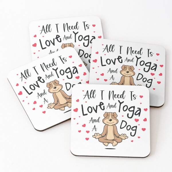 Item preview,  All I Need Is Love And Yoga And A Dog designed and sold by trendyshopy.