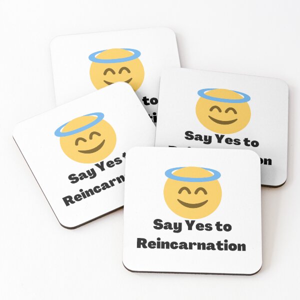 Item preview, Say Yes to Reincarnation Cute Angel Smiley Face designed and sold by silviaol.