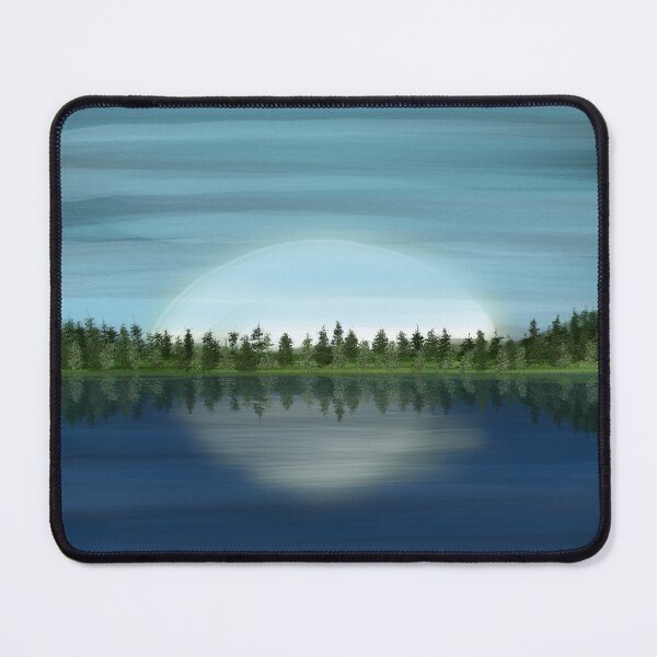 Item preview, Sunset lake dark- water trees designed and sold by Inktown.