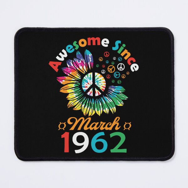 Item preview, Funny Birthday Quote, Awesome Since March 1962, Retro Birthday designed and sold by Estrytee.