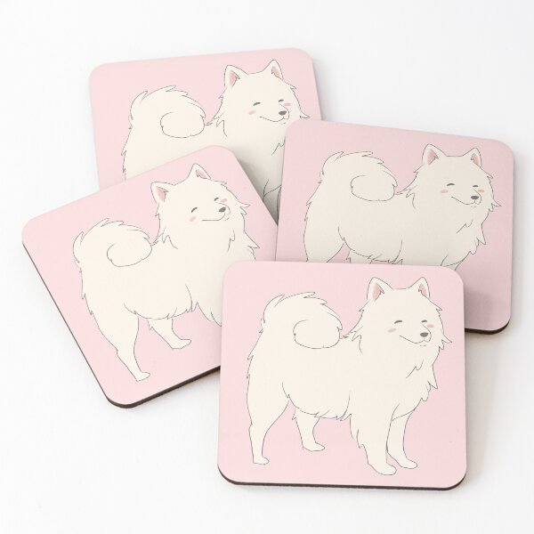 Item preview, Samoyed Dog illustration in a cute cartoon art style - Digital art  designed and sold by Yarafantasyart.