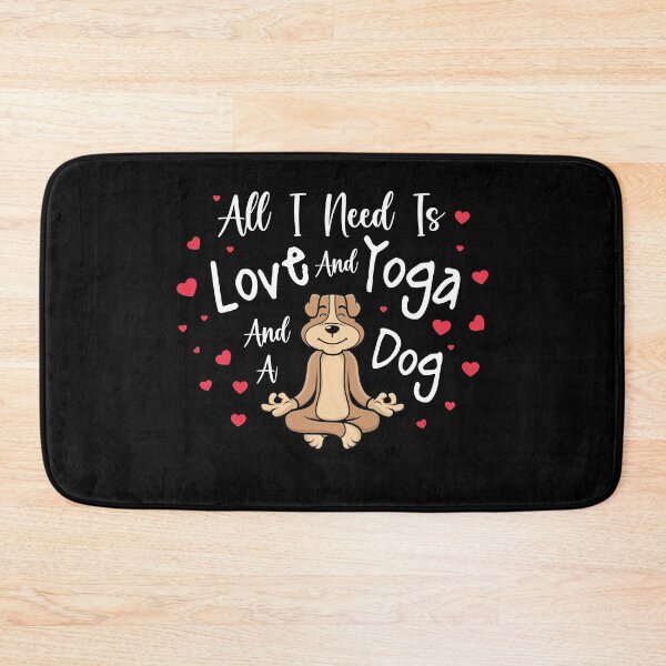 Item preview,    All I Need Is Love And Yoga And A Dog designed and sold by trendyshopy.