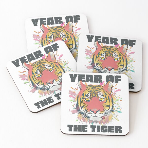 Item preview, Year Of The Tiger Colorful Urban Tiger Painting- White designed and sold by Designs By YL.