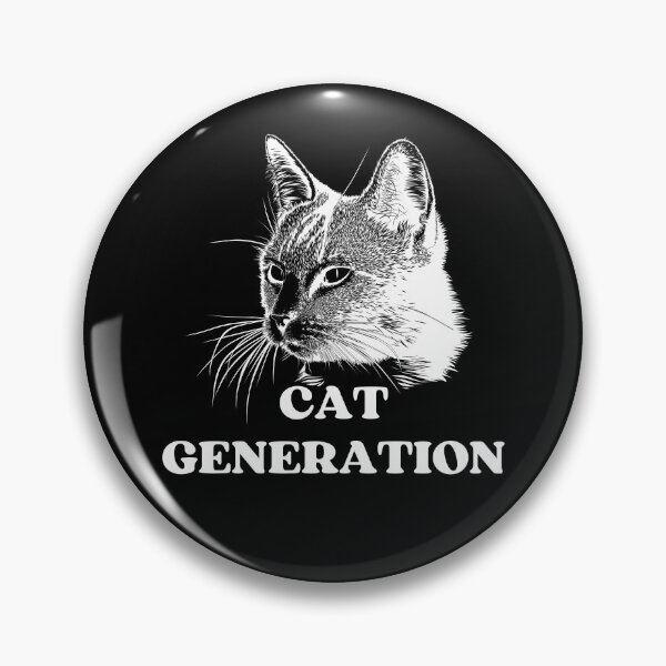 Item preview, BLACK AND WHITE CAT GENERATION - Funny Cat Pictures with Captions and Cat Sayings designed and sold by FunnyCatsFam.