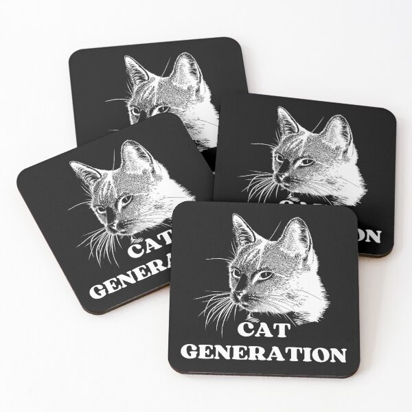 Item preview, BLACK AND WHITE CAT GENERATION - Funny Cat Pictures with Captions and Cat Sayings designed and sold by FunnyCatsFam.