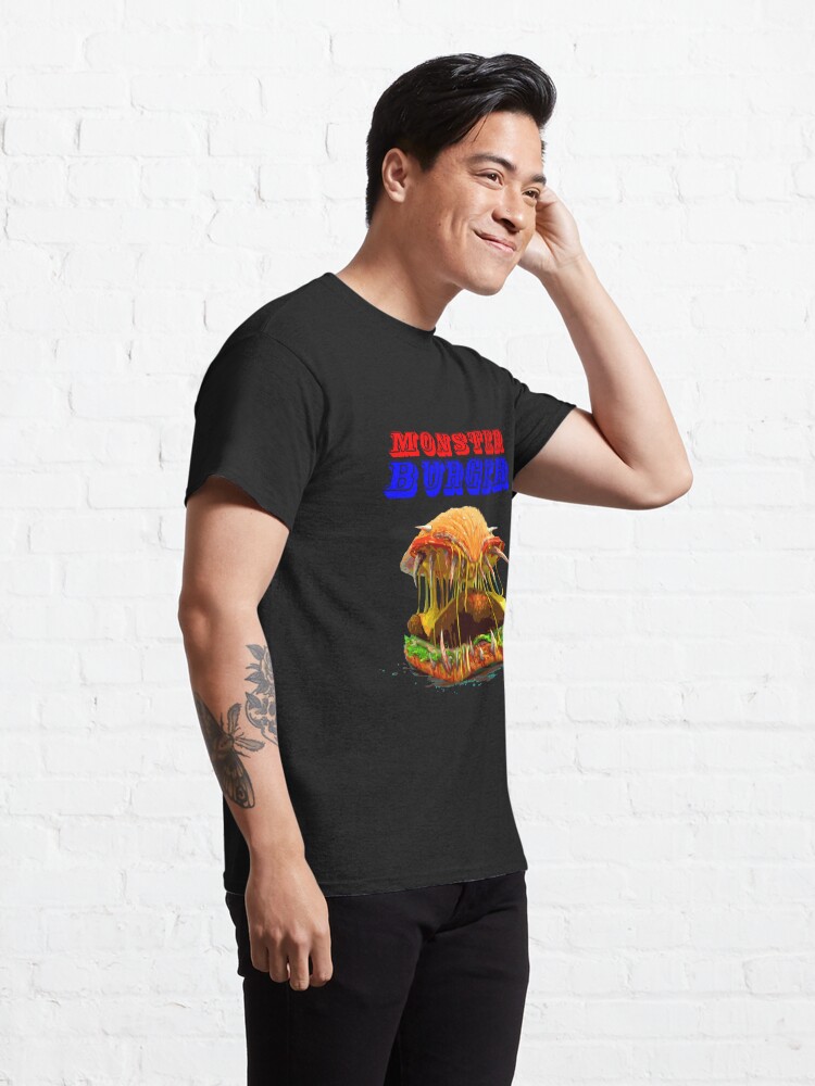Vista alternativa de Camiseta clásica amantes de las hamburguesas