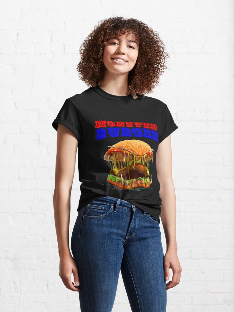 Vista alternativa de Camiseta clásica amantes de las hamburguesas