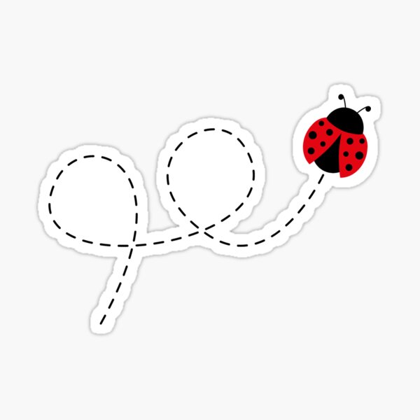 "Ladybug" Sticker by Jeda1429 Redbubble