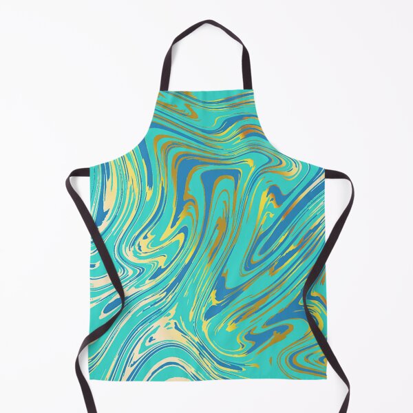 Item preview, Marble blue teal turquoise pattern designed and sold by cutecrazytshirt.