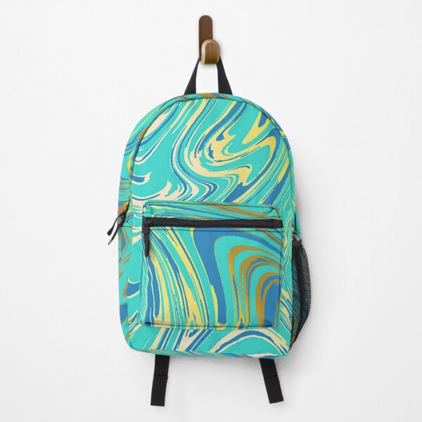 Item preview, Marble blue teal turquoise pattern designed and sold by cutecrazytshirt.