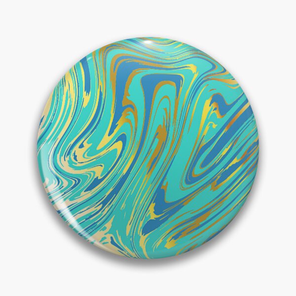 Item preview, Marble blue teal turquoise pattern designed and sold by cutecrazytshirt.