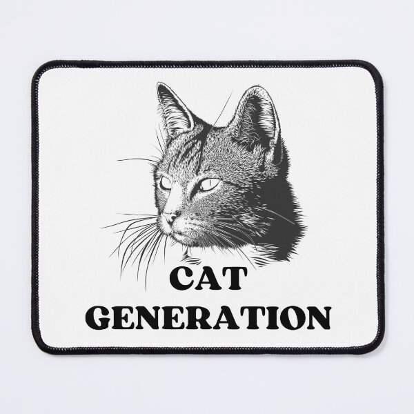 Item preview, BLACK AND WHITE CAT GENERATION - Funny Cat Pictures with Captions and Cat Sayings designed and sold by FunnyCatsFam.