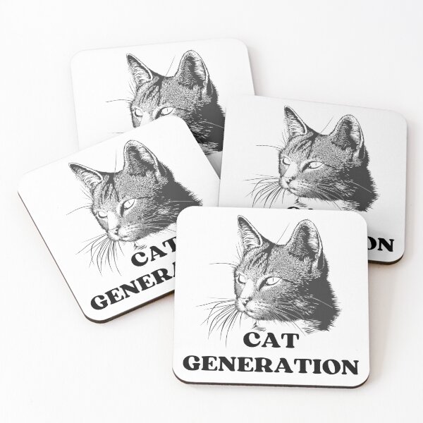 Item preview, BLACK AND WHITE CAT GENERATION - Funny Cat Pictures with Captions and Cat Sayings designed and sold by FunnyCatsFam.