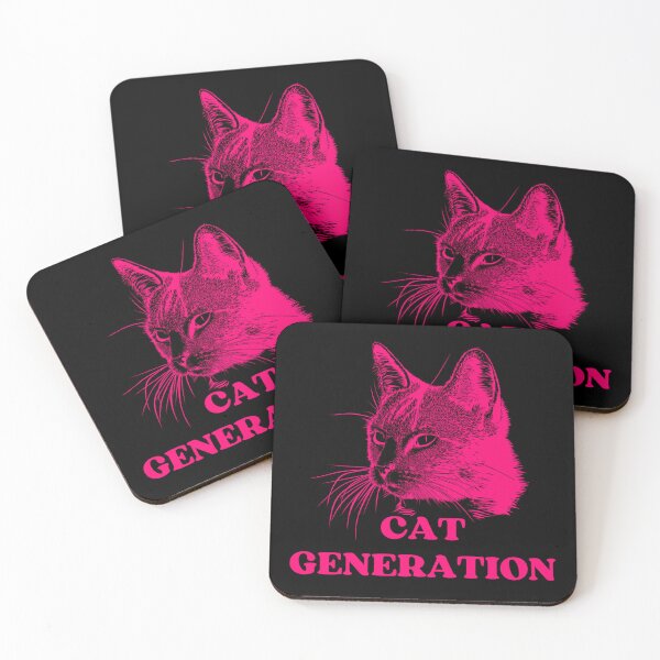 Item preview, PINK CAT GENERATION - Funny Cat Pictures with Captions and Cat Sayings designed and sold by FunnyCatsFam.