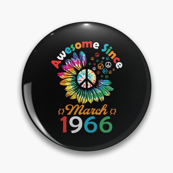 Item preview, Funny Birthday Quote, Awesome Since March 1966, Retro Birthday designed and sold by Estrytee.