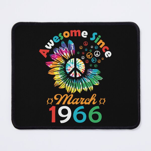 Item preview, Funny Birthday Quote, Awesome Since March 1966, Retro Birthday designed and sold by Estrytee.