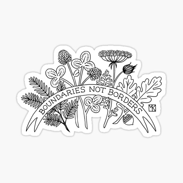 Item preview, Boundaries Not Borders designed and sold by redgoldsparks.