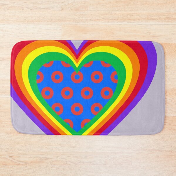 Item preview, Phish Donuts Heart with Pride Rainbow designed and sold by Normandie Rainwater.