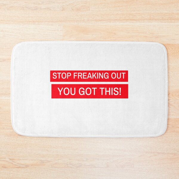 Item preview, STOP FREAKING OUT YOU GOT THIS. MOTIVATIONAL STICKER designed and sold by SuccessfulVibes.