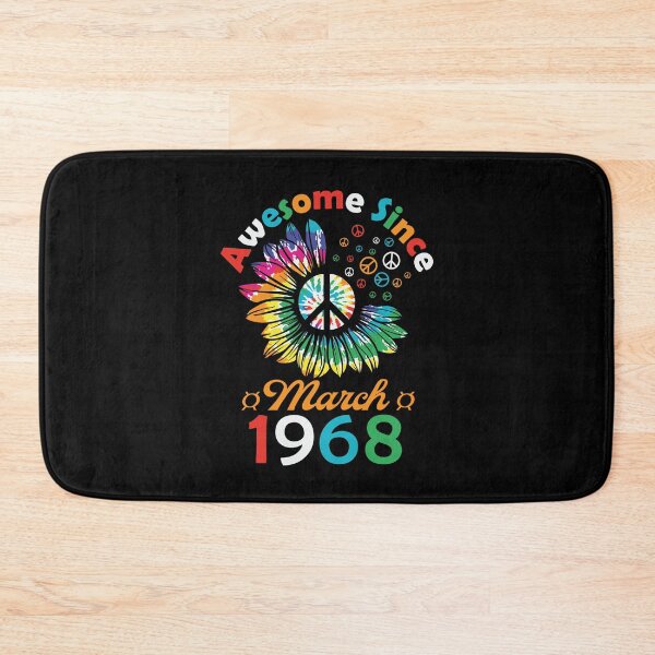 Item preview, Funny Birthday Quote, Awesome Since March 1968, Retro Birthday designed and sold by Estrytee.