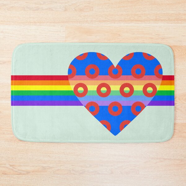 Item preview, Phish Donuts Heart with Pride Rainbow designed and sold by Normandie Rainwater.