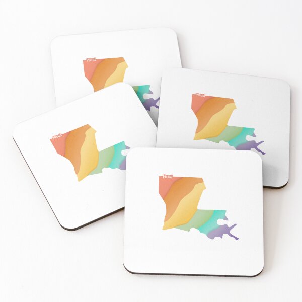 Item preview, Louisiana Pride Textured Pastel Rainbow  designed and sold by Gay-Koala.
