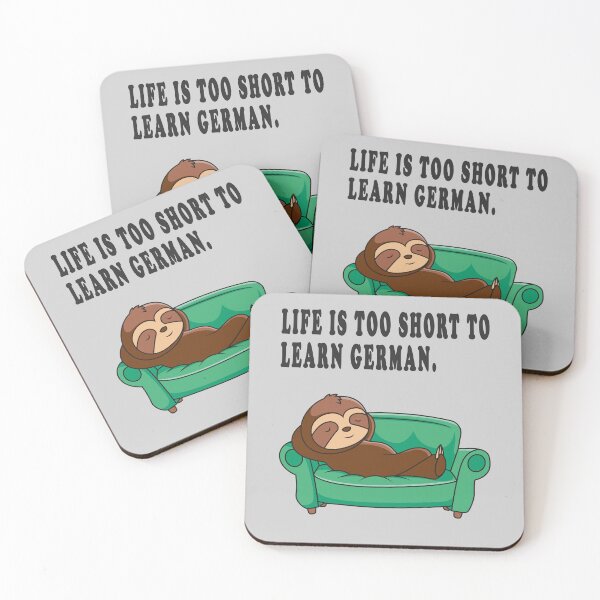 Item preview, life ist too short to learn german. designed and sold by GOLDFAMILYSHOP.