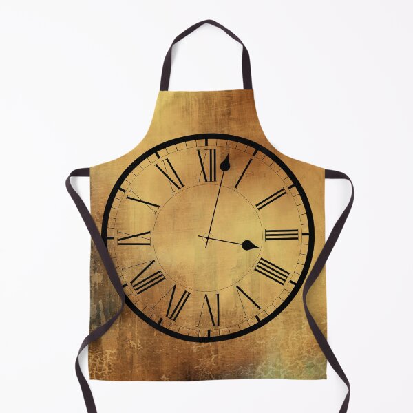 Item preview, Steampunk Clock Vintage Look Antique Gold Industrial Design Grunge designed and sold by Draculaura2009.