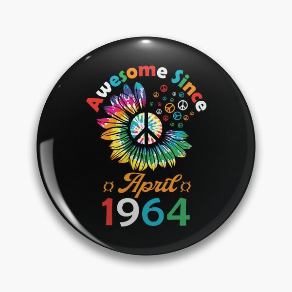 Item preview, Funny Birthday Quote, Awesome Since April 1964, Retro Birthday designed and sold by Estrytee.