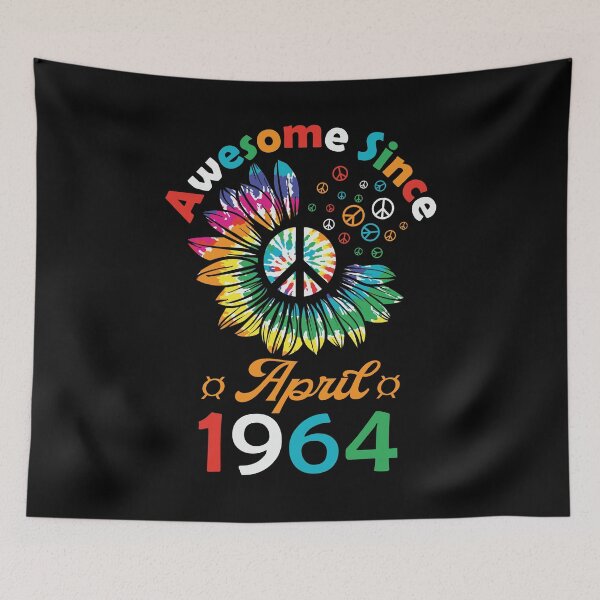 Item preview, Funny Birthday Quote, Awesome Since April 1964, Retro Birthday designed and sold by Estrytee.