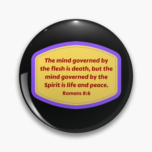 Item preview, Bible Verse Romans 8:6 designed and sold by Prayingwarrior.