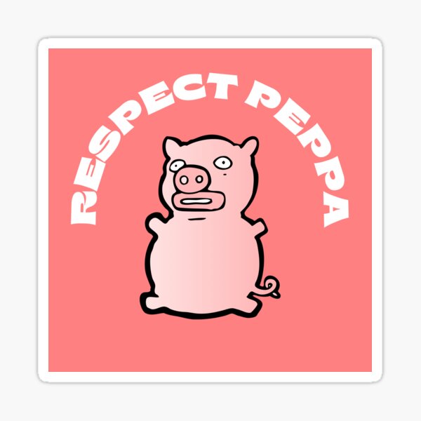 50 Pieces/set of Peppa Pig Stickers Cute Graffiti Cartoon Mobile