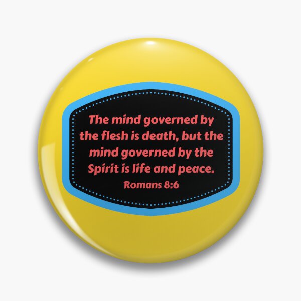 Item preview, Bible Verse Romans 8:6 designed and sold by Prayingwarrior.