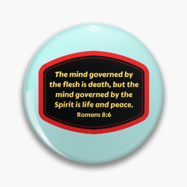 Item preview, Bible Verse Romans 8:6 designed and sold by Prayingwarrior.