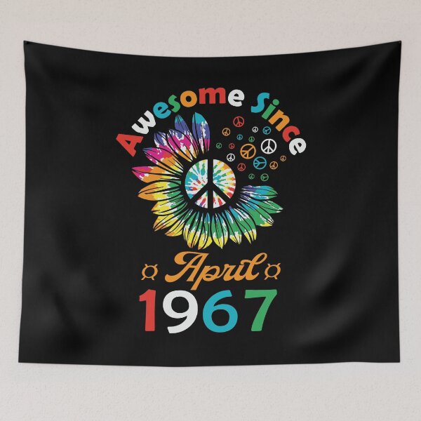 Item preview, Funny Birthday Quote, Awesome Since April 1967, Retro Birthday designed and sold by Estrytee.