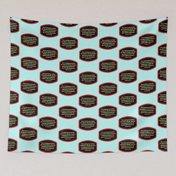 Item preview, Bible Verse Romans 8:6 designed and sold by Prayingwarrior.