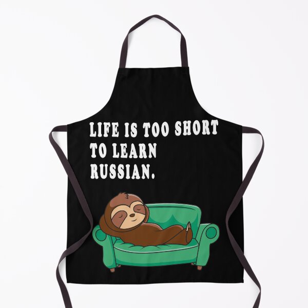 Item preview, life ist too short to learn russian. designed and sold by GOLDFAMILYSHOP.