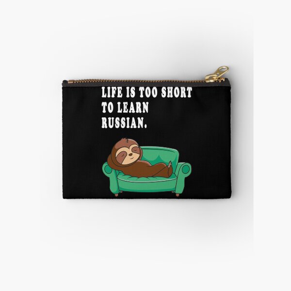 Item preview, life ist too short to learn russian. designed and sold by GOLDFAMILYSHOP.