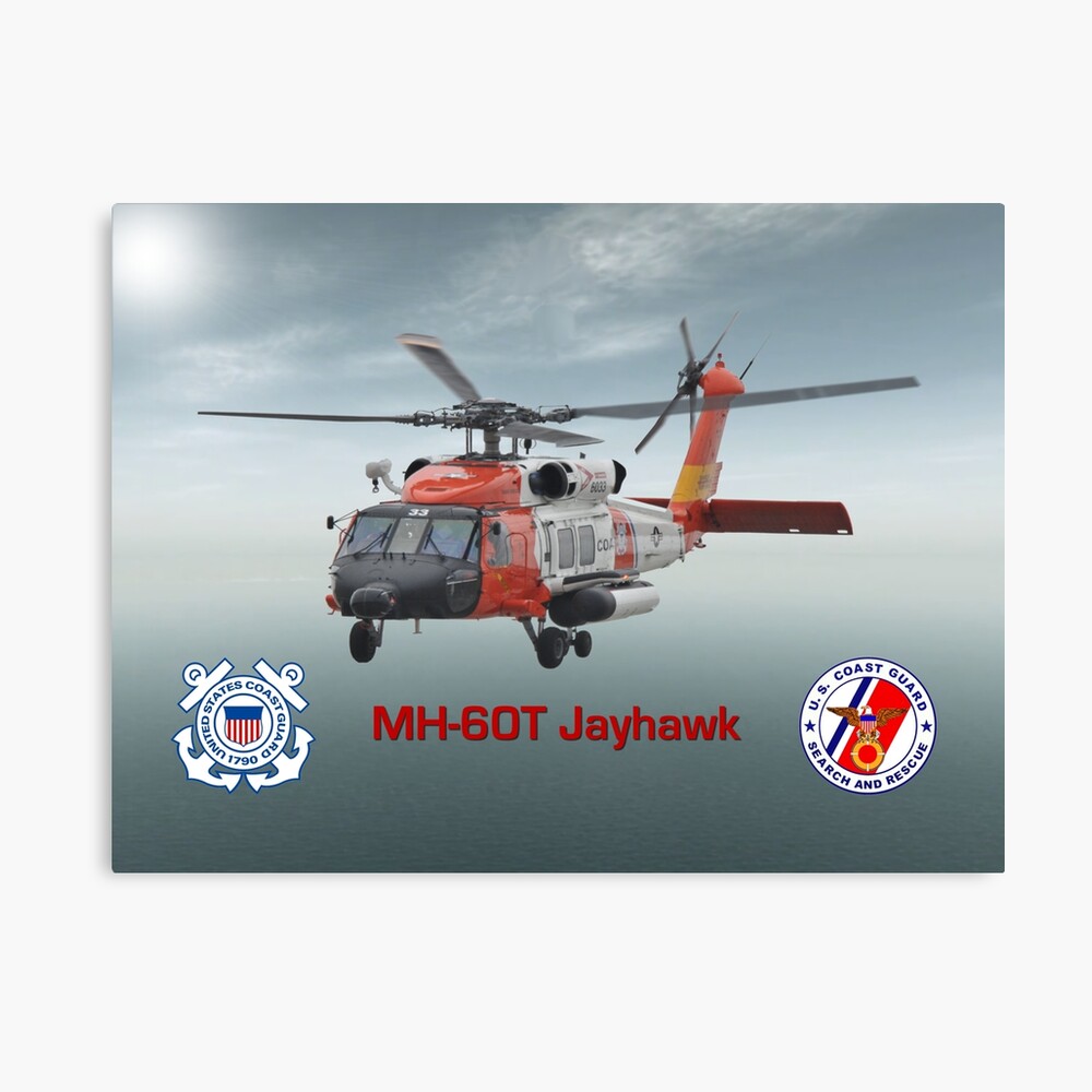 USCG HH60 "Jayhawk" Helicopter Aviation Art Print 